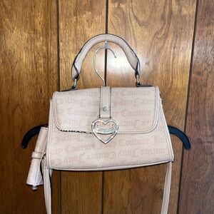 Juicy Couture Cream Satchel with Heart Charm